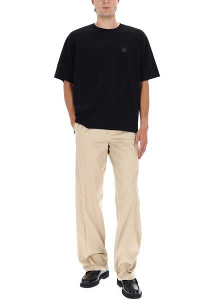 Tricouri MAISON KITSUN Fox Patch T-Shirt BLACK Barbati (BM 19278203) 2