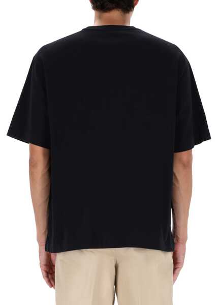 Tricouri MAISON KITSUN Fox Patch T-Shirt BLACK Barbati (BM 19278203) 3