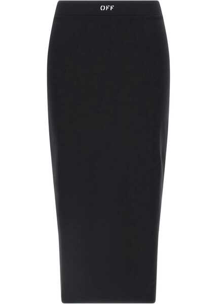 Fuste casual Off-White Midi Skirt With Logo BLACK Femei (BM 19278206) 1