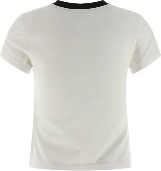 Tricouri Off-White T-Shirt With Embroidered Logo WHITE Femei (BM 19278224) 2