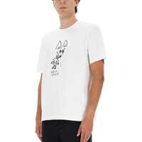 Tricouri MAISON KITSUNÉ pentru Barbati - Tricouri MAISON KITSUN Party Fox Comfort T-Shirt WHITE Barbati (BM 19278257) - B-mall.ro