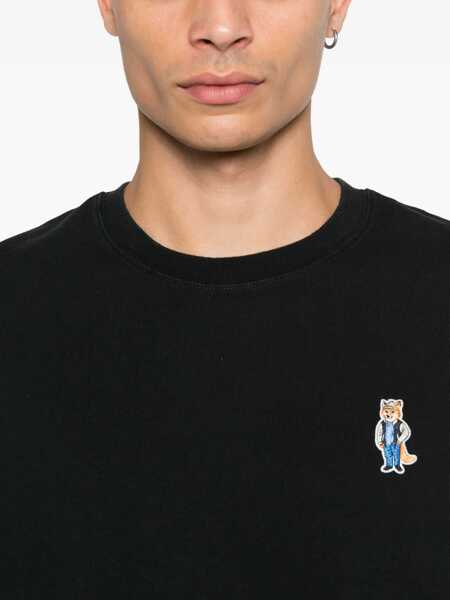 Tricouri MAISON KITSUN Comfort Dressed Fox T-Shirt BLACK Barbati (BM 19278290) 4