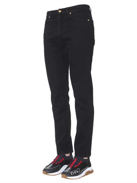 Blugi drepti Versace Jeans Slim Fit BLACK Barbati (BM 19278332) 4