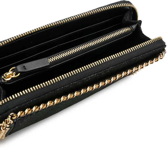 Portofele Stella McCartney Zip Around Falabella Wallet BLACK Femei (BM 19278347) 5