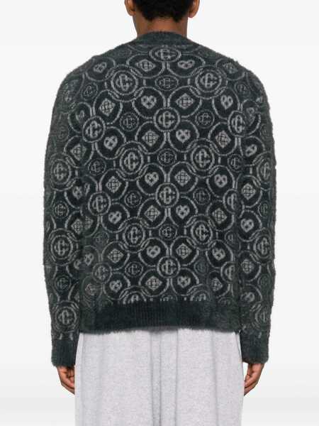 Cardigane Casablanca Monogram Fluffy Cardigan GREY Barbati (BM 19278353) 4