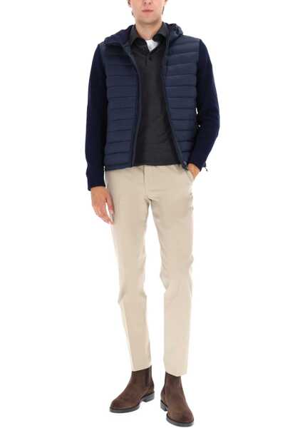 Jachete COLMAR ORIGINALS ORIGINALS Hooded Jacket With Knitted Sleeves BLUE Barbati (BM 19278380) 2