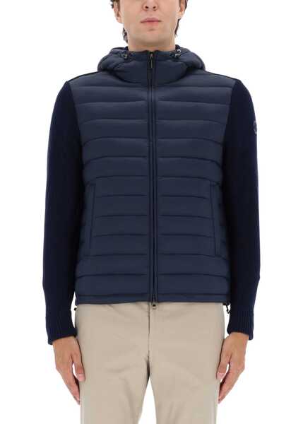 Jachete COLMAR ORIGINALS ORIGINALS Hooded Jacket With Knitted Sleeves BLUE Barbati (BM 19278380) 1