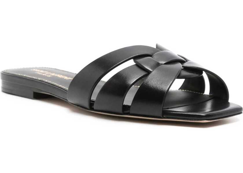 Sandale Saint Laurent Mule Tribute BLACK Femei (BM 19278386) 2