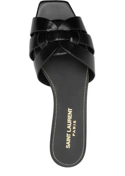 Sandale Saint Laurent Mule Tribute BLACK Femei (BM 19278386) 4
