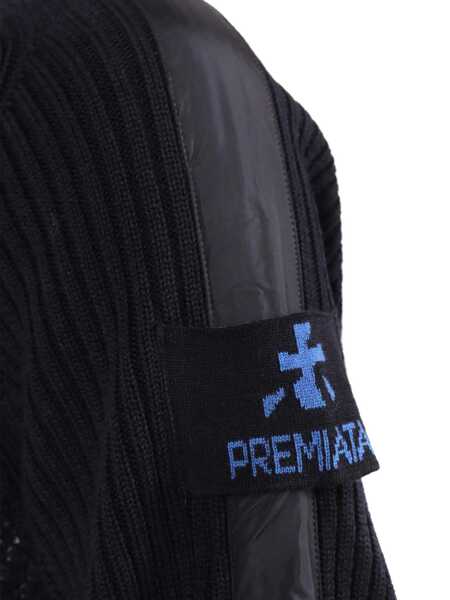 Pulovere casual Premiata RIBBED CREW NECK NYLON Blue Barbati (BM 19282875) 3