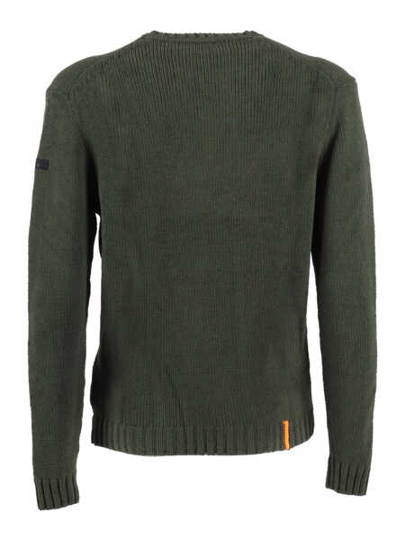 Pulovere casual Rrd cinematt round knit Green Barbati (BM 19282896) 2