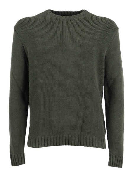 Pulovere casual Rrd cinematt round knit Green Barbati (BM 19282896) 1