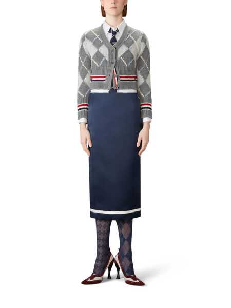 Pulovere Thom Browne Thom Browne Cardigan Argyle GRAY Femei (BM 19282953) 2