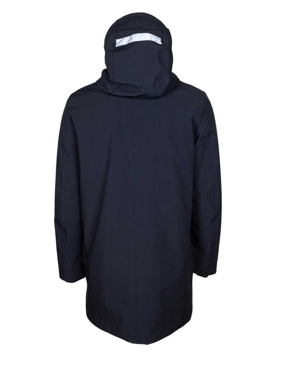 Paltoane Peuterey Peuterey Smooth Trench Coat In Technical Fabric Black Barbati (BM 19283190) 3