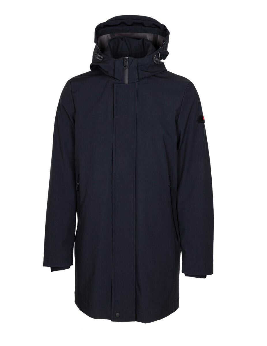 Paltoane Peuterey Peuterey Smooth Trench Coat In Technical Fabric Black Barbati (BM 19283190) 1
