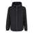 TATRAS Black Jacket With Drawstring Hood And Logo Patch On The Sleeve In Tech Fabric Man Black
