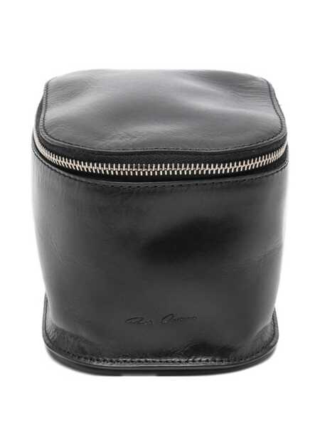 Portofele Rick Owens Rick Owens Leather Zip-Around Wallet Black Femei (BM 19283298) 1