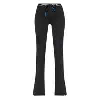 Pantaloni casual Off-White Off-White Black Leggings With Logo And Front Slits Femei