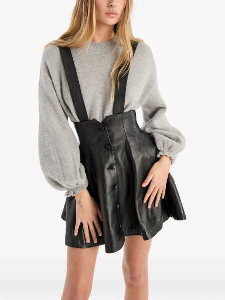 Fuste ROTATE Birger Christensen Rotate Birger Christensen Suspender Skirt Black Femei (BM 19283445) 4