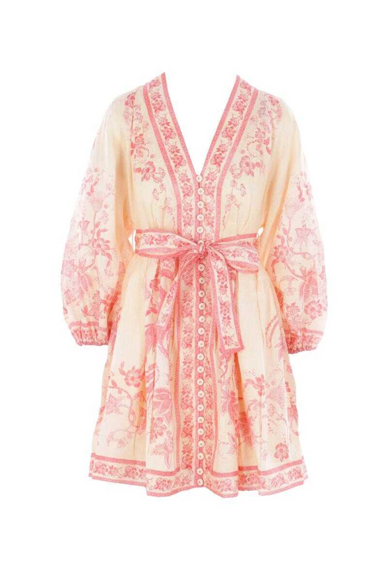 Rochii ZIMMERMANN Zimmermann Dresses CREAMPINK FLORAL Femei (BM 19283619) 1
