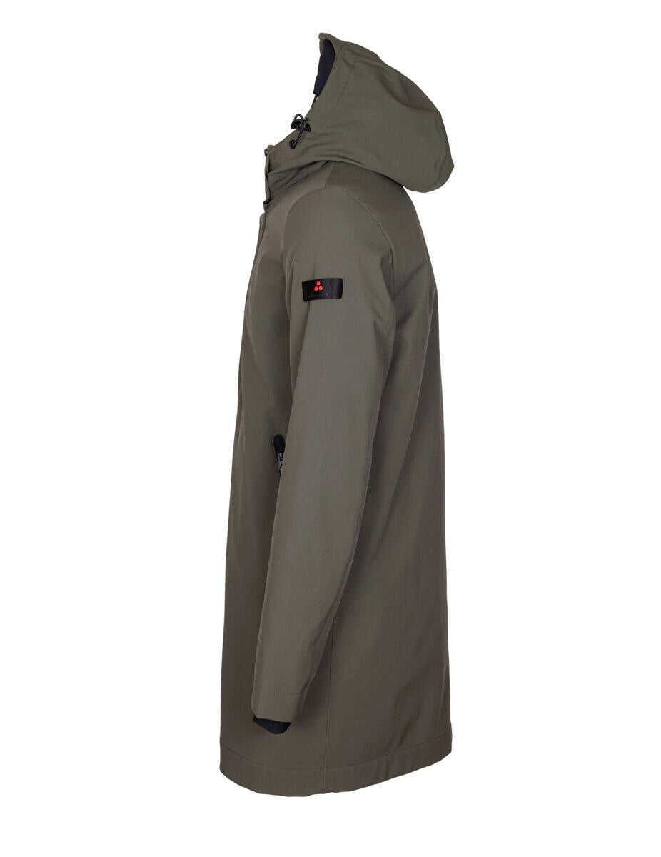 Paltoane Peuterey Peuterey Smooth Trench Coat In Technical Fabric GREEN Barbati (BM 19284072) 2