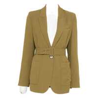 Sacouri Forte_Forte Olive Green Blazer With Belt Femei