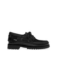 Pantofi eleganti Sebago Black Leather Acadia Waxy Lace Up Shoes Barbati