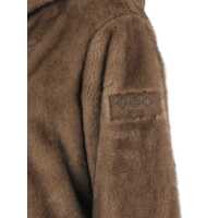 Geci TATRAS Dama - Geci TATRAS Arabis Brown Jacket With Fixed Hood And Logo Patch On The Sleeve In Faux Fur Woman BROWN Femei (BM 19284621) - B-mall.ro