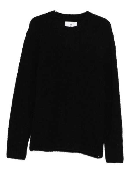 Pulovere Seven Gauge Seven Gauge Black Crewneck Sweater In Wool Black Barbati (BM 19285206) 1