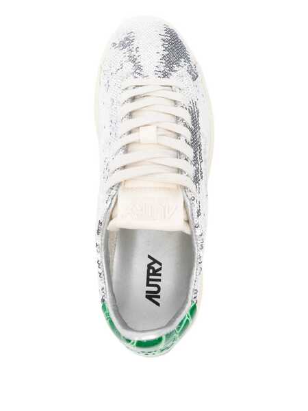 Sneakers AUTRY Autry Dallas Low Sparkling Sneakers In Silver And Green Sequins MULTICOLOUR Femei (BM 19285470) 4
