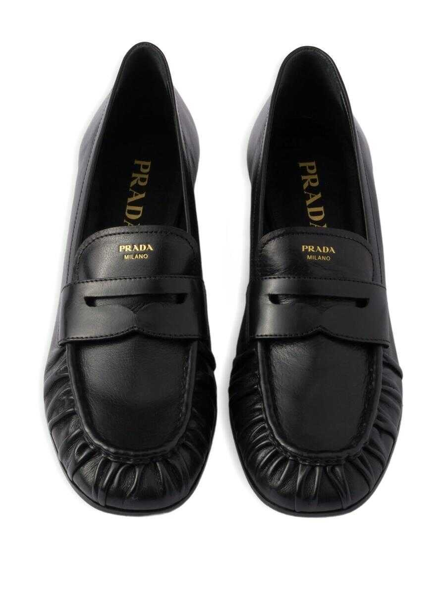 Mocasini Prada Prada Moccasins Shoes Black Femei (BM 19285617) 4
