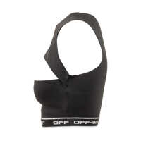 Imbracaminte Off-White Dama - Topuri Off-White Off-White Off-White Black Cut Out Top With Logo Black Femei (BM 19285656) - B-mall.ro