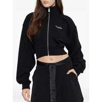 Pulovere Off-White Dama - Pulovere Off-White Off-White Off-White Black Sweatshirt With Zip And Embroidered Logo Black Femei (BM 19285662) - B-mall.ro