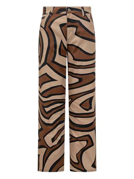 Pantaloni casual PUCCI Pucci Pucci Geometric Print Pants Beige Femei (BM 19285902) 1