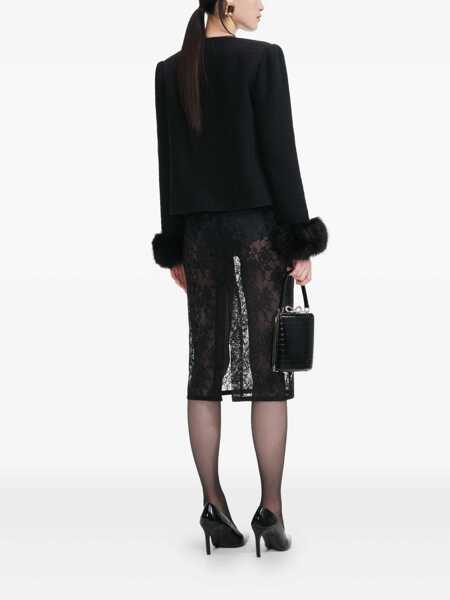 Geci Self-Portrait Self-Portrait Jacket Black Femei (BM 19285920) 3