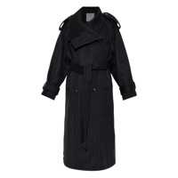 Paltoane Sportmax Sportmax Long Striped Coat With Belt Femei