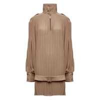 Rochii MM6 Maison Margiela Pleated High-Neck Dress Femei