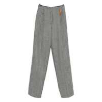 Pantaloni casual Forte_Forte Grey 'My Pants' Pants In Wool Femei