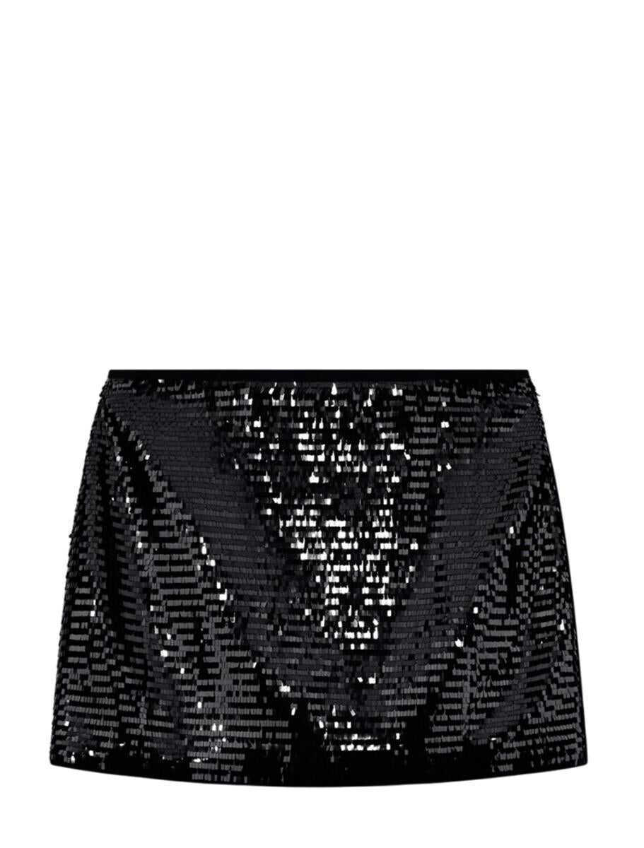 Fuste Armani Exchange Armani Exchange Skirts BLACK SEQUINS Femei (BM 19286310) 1