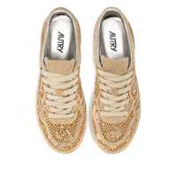 Incaltaminte AUTRY Dama - Sneakers AUTRY Autry Medalist Low Crystal Sneakers In Bronze Micro Rhinestone Beige Femei (BM 19286445) - B-mall.ro