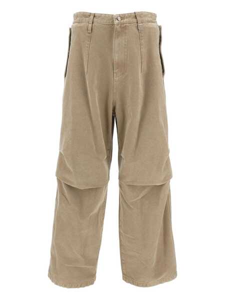 Pantaloni WOOYOUNGMI Beige Pants With Belt Loops In Cotton Man Beige Barbati (BM 19286685) 1