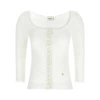 Cardigane Chloé Mini Ruffled Cardigan Femei