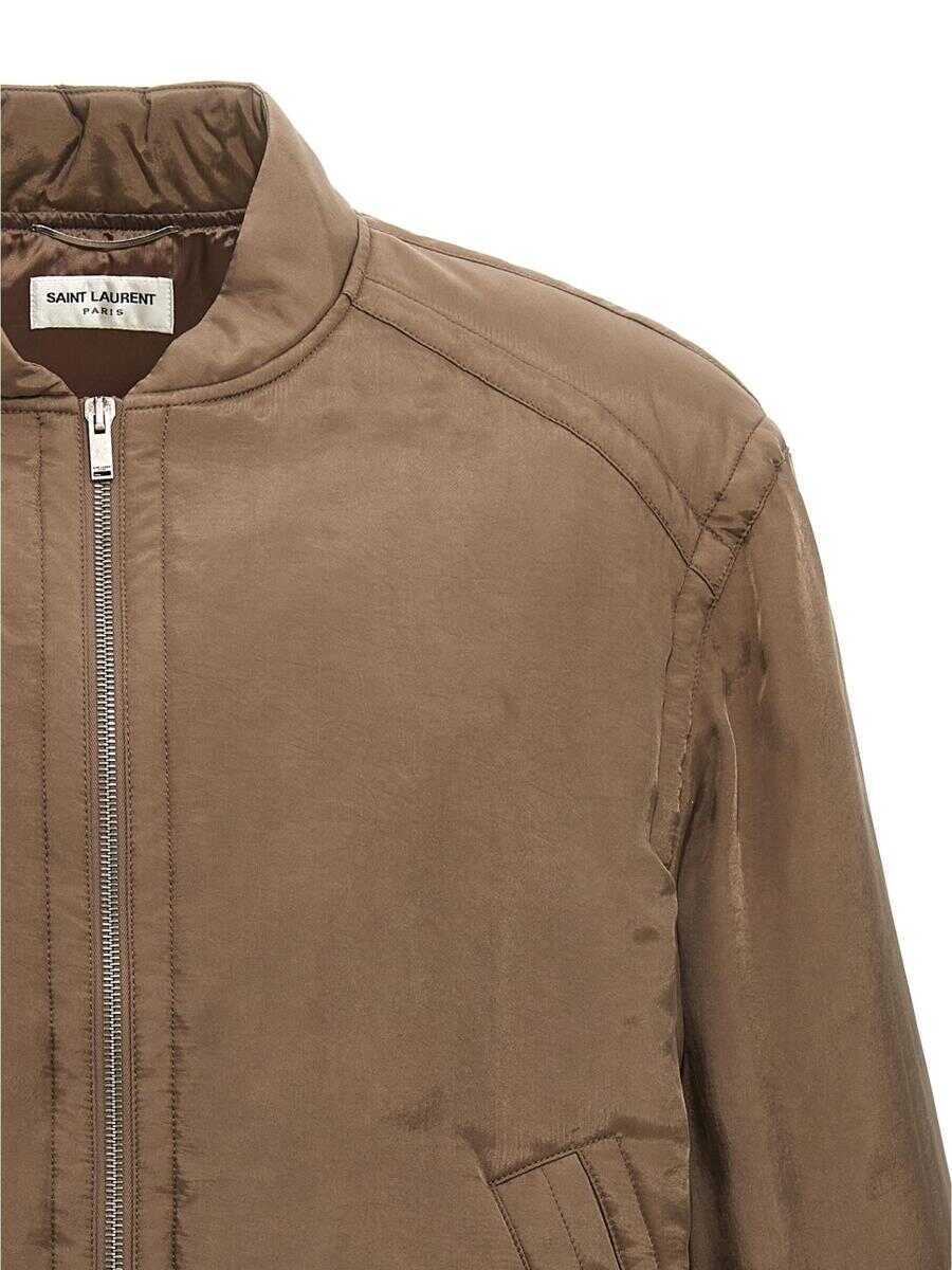 Topuri Saint Laurent SAINT LAURENT Topwear Brown Barbati (BM 19287435) 3