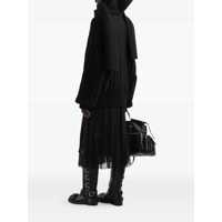 Fuste Dolce & Gabbana Dama - Fuste Dolce & Gabbana Black Skirt With Pleated Design And Drawstring Waist In Silk Blend Stretch Woman Black Femei (BM 19287492) - B-mall.ro