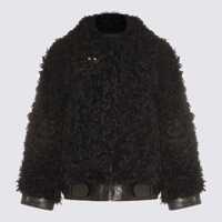 Geci Golden Goose Black Leather Jacket Femei