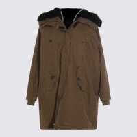 Geci Dolce & Gabbana Brown Cotton Casual Jacket Femei