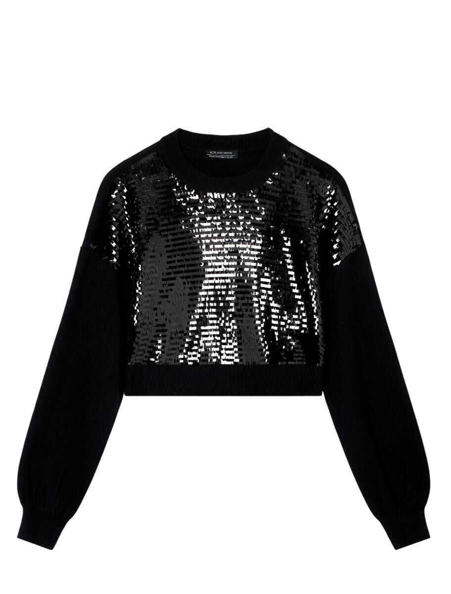 Pulovere Armani Exchange Armani Exchange Sweaters BLACK SEQUINS Femei (BM 19287864) 1
