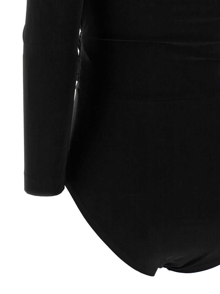 Body-uri NORMA KAMALI Norma Kamali Heart-Shaped Neckline Bodysuit Black Femei (BM 19287969) 4