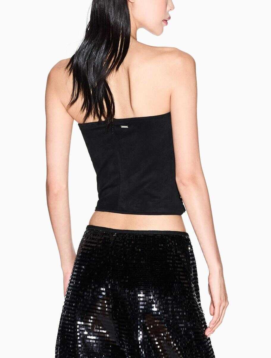 Topuri Armani Exchange Armani Exchange Top BLACK SEQUINS Femei (BM 19288218) 3