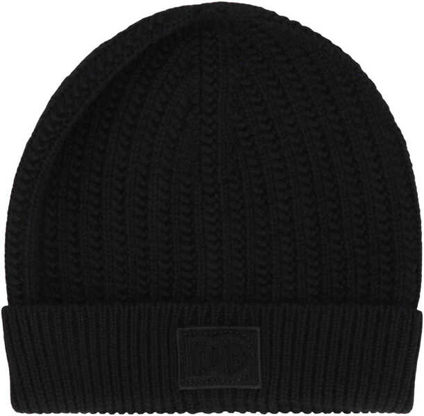 Sepci Dolce & Gabbana Dolce & Gabbana Black Knit Wool Hat Black Barbati (BM 19288542) 2